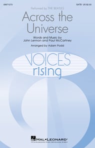 Across the Universe SATB choral sheet music cover Thumbnail
